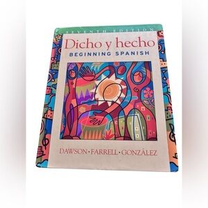 Beginning Spanish Hardcover Book Dicho y Hecho Learn Easily 7th Edition 2004